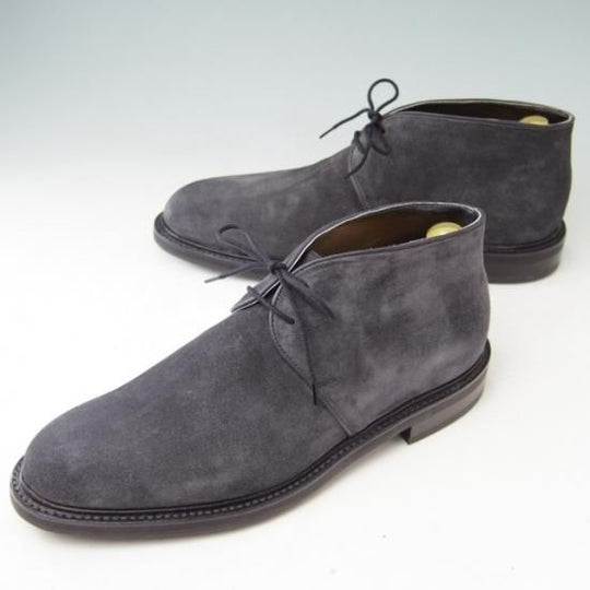新品★ジョンロブ 7E【★GROVE/0015ラスト】オクトーバーソール/チャッカブーツ/スエード/灰/JOHN LOBB★a375