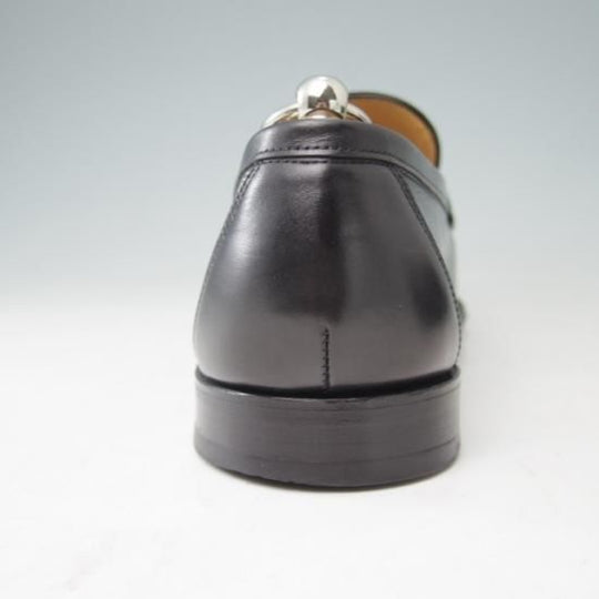 極美品★ジョンロブ SIZE 42【貴重★エルメス別注/HERMES】KEITH/H304/コインローファー/ミュージアムカーフ/黒/JOHN LOBB★a377