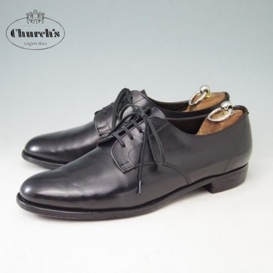 希少★チャーチ UK7程度【貴重★ブルックスブラザーズ別注/BROOKS ENGLISH】925/旧チャーチ/カーフ/黒/Church's★a379