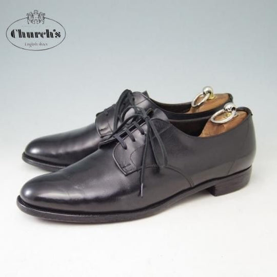 希少★チャーチ UK7程度【貴重★ブルックスブラザーズ別注/BROOKS ENGLISH】925/旧チャーチ/カーフ/黒/Church's★a379