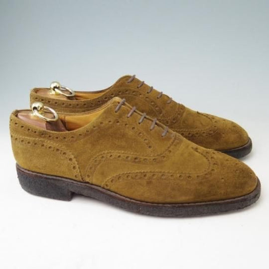 ★チャーチ85F/UK8.5【定価￥86,900-★FAIRFIELD/81ラスト】フェアフィールド/フルブローグ/スエード/マラッカ色/メンズ/Church's★a380