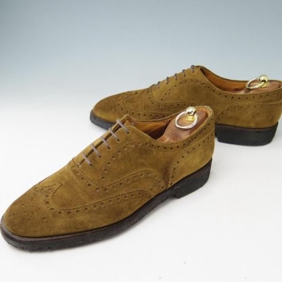 ★チャーチ85F/UK8.5【定価￥86,900-★FAIRFIELD/81ラスト】フェアフィールド/フルブローグ/スエード/マラッカ色/メンズ/Church's★a380