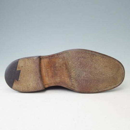 極上★チャーチ 75G/UK7.5【貴重★100ラスト/LANCASTER】ランカスター/4都市ロゴ/ストレートチップ/カーフ/黒/メンズ/Church's★a381