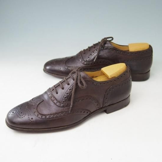 美品★チャーチ 60F/UK6【貴重★CHETWYND似寄りモデル/173ラスト】FIRBECK/フルブローグ/カーフ/濃茶/メンズ/Church's★a382