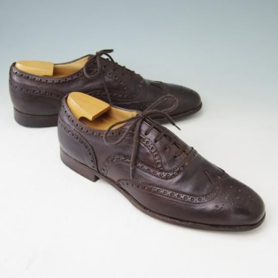 美品★チャーチ 60F/UK6【貴重★CHETWYND似寄りモデル/173ラスト】FIRBECK/フルブローグ/カーフ/濃茶/メンズ/Church's★a382