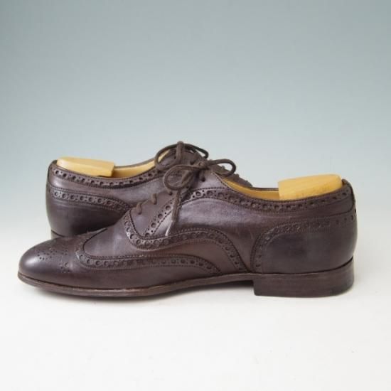 美品★チャーチ 60F/UK6【貴重★CHETWYND似寄りモデル/173ラスト】FIRBECK/フルブローグ/カーフ/濃茶/メンズ/Church's★a382