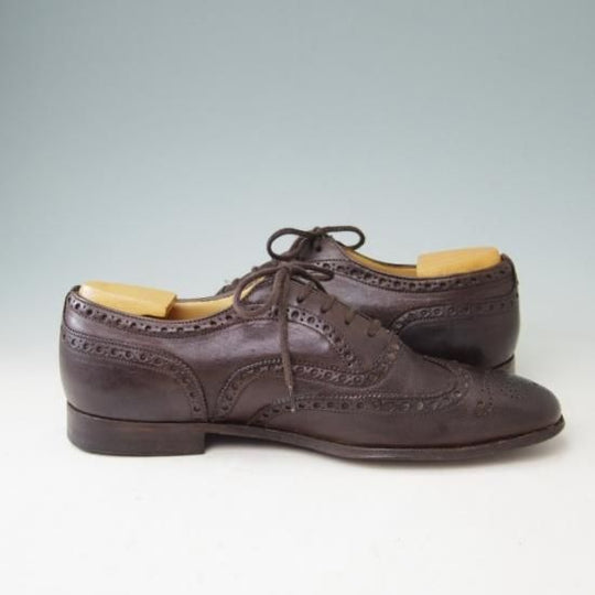 美品★チャーチ 60F/UK6【貴重★CHETWYND似寄りモデル/173ラスト】FIRBECK/フルブローグ/カーフ/濃茶/メンズ/Church's★a382