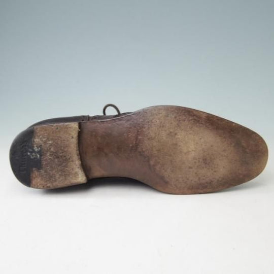 美品★チャーチ 60F/UK6【貴重★CHETWYND似寄りモデル/173ラスト】FIRBECK/フルブローグ/カーフ/濃茶/メンズ/Church's★a382