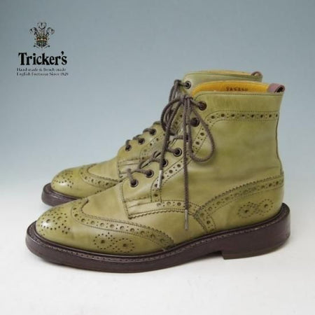 ★トリッカーズ SIZE 6【貴重★(英)ポールスミス別注/Paul Smith】カントリーブーツ/M6178/カーフ/カーキ/Tricker's★a388