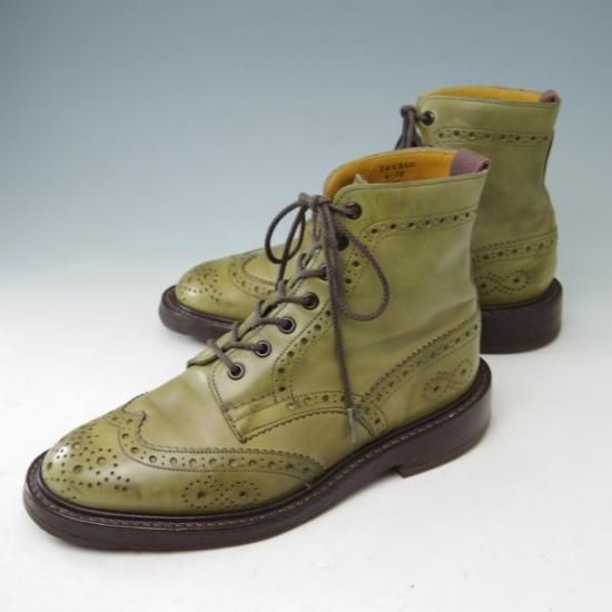 ★トリッカーズ SIZE 6【貴重★(英)ポールスミス別注/Paul Smith】カントリーブーツ/M6178/カーフ/カーキ/Tricker's★a388