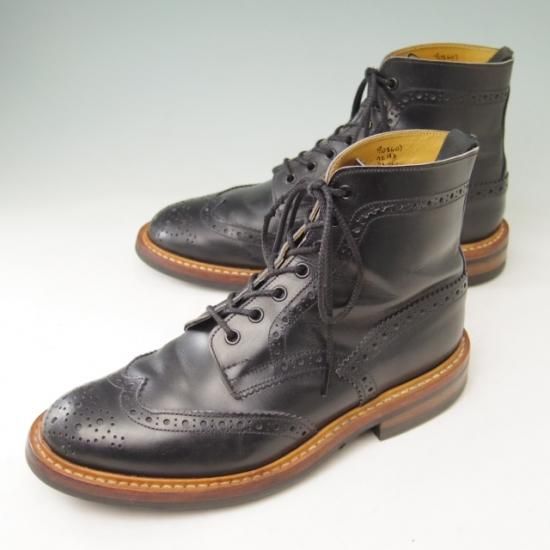 極上★トリッカーズ SIZE 7.5【★カントリーブーツ/L2508】ダイナイトソール/カーフ/黒/Tricker'★a389