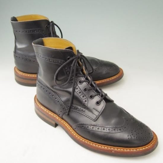極上★トリッカーズ SIZE 7.5【★カントリーブーツ/L2508】ダイナイトソール/カーフ/黒/Tricker'★a389