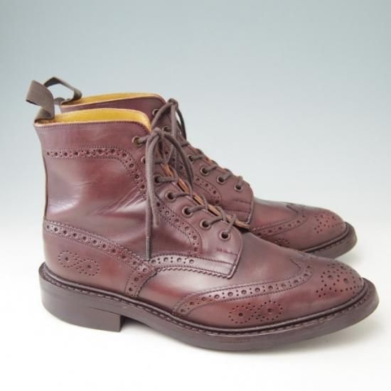 極美品★トリッカーズ SIZE 7.5【貴重★(英)ポールスミス別注/Paul Smith】カントリーブーツ/M6178/カーフ/赤茶/Tricker's★a390