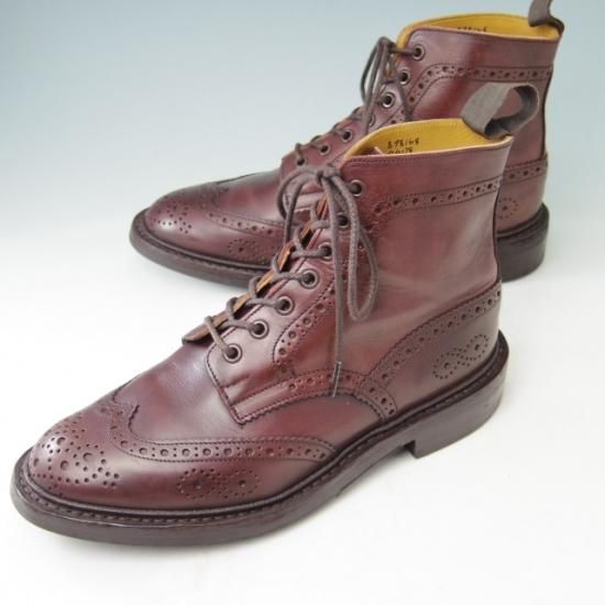 極美品★トリッカーズ SIZE 7.5【貴重★(英)ポールスミス別注/Paul Smith】カントリーブーツ/M6178/カーフ/赤茶/Tricker's★a390