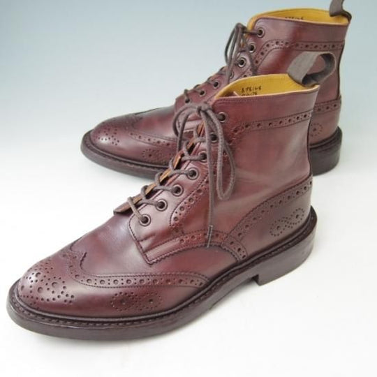 極美品★トリッカーズ SIZE 7.5【貴重★(英)ポールスミス別注/Paul Smith】カントリーブーツ/M6178/カーフ/赤茶/Tricker's★a390
