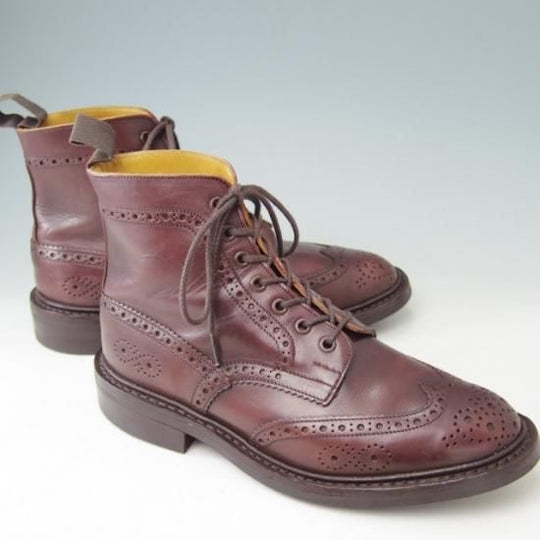 極美品★トリッカーズ SIZE 7.5【貴重★(英)ポールスミス別注/Paul Smith】カントリーブーツ/M6178/カーフ/赤茶/Tricker's★a390