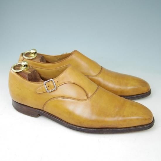★クロケット&ジョーンズ 8E 【★(英)ポールスミス別注/Paul Smith】サイドモンク/カーフ/茶/メンズ/Crockett&Jones★a399