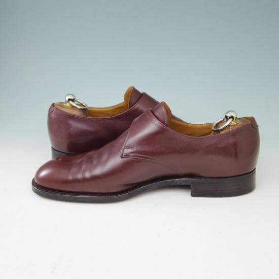 美品★クロケット&ジョーンズ 7.5E【★ユナイテッドアローズ/UNITED ARROWS別注】GROSVENOR/モンクストラップ/カーフ/赤茶/Crockett&Jones★a401