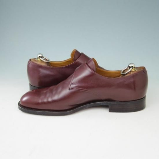 美品★クロケット&ジョーンズ 7.5E【★ユナイテッドアローズ/UNITED ARROWS別注】GROSVENOR/モンクストラップ/カーフ/赤茶/Crockett&Jones★a401