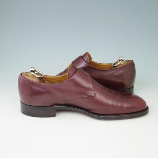 美品★クロケット&ジョーンズ 7.5E【★ユナイテッドアローズ/UNITED ARROWS別注】GROSVENOR/モンクストラップ/カーフ/赤茶/Crockett&Jones★a401