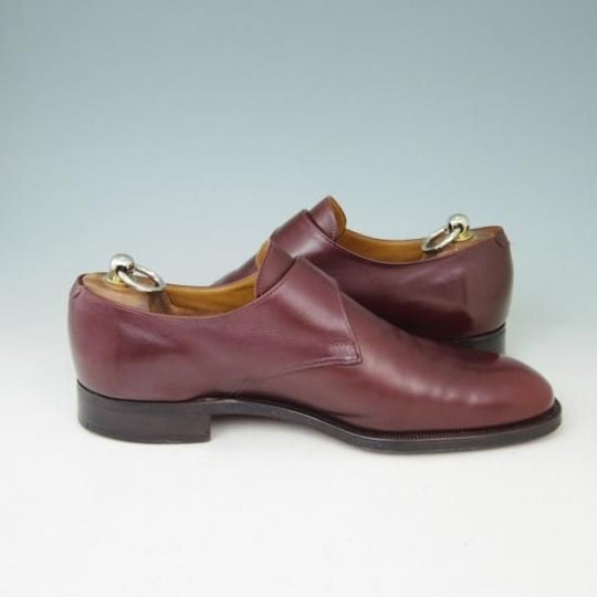 美品★クロケット&ジョーンズ 7.5E【★ユナイテッドアローズ/UNITED ARROWS別注】GROSVENOR/モンクストラップ/カーフ/赤茶/Crockett&Jones★a401