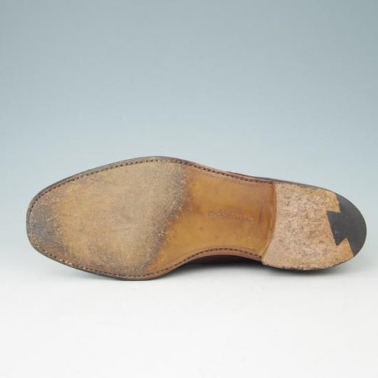 美品★クロケット&ジョーンズ 7.5E【★ユナイテッドアローズ/UNITED ARROWS別注】GROSVENOR/モンクストラップ/カーフ/赤茶/Crockett&Jones★a401
