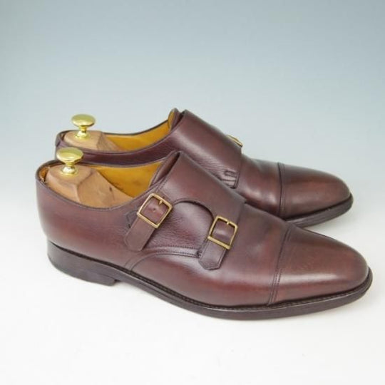 ★ジョンロブ 9EE【定価￥206,800-★WILLIAM/ウィリアム】9795ラスト/ダブルモンク/カーフ/赤茶/メンズ/JOHN LOBB★a403