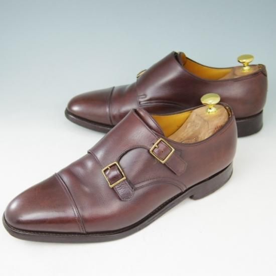 ★ジョンロブ 9EE【定価￥206,800-★WILLIAM/ウィリアム】9795ラスト/ダブルモンク/カーフ/赤茶/メンズ/JOHN LOBB★a403