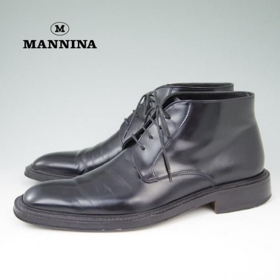 極美品★(伊)Mannina/マンニーナ 42.5【★メンズ】ブーツ★a404