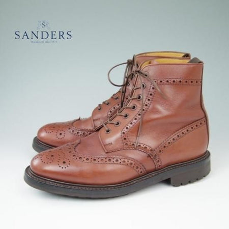 極上★サンダース 8.5【靴★英国製】SANDERS★a406