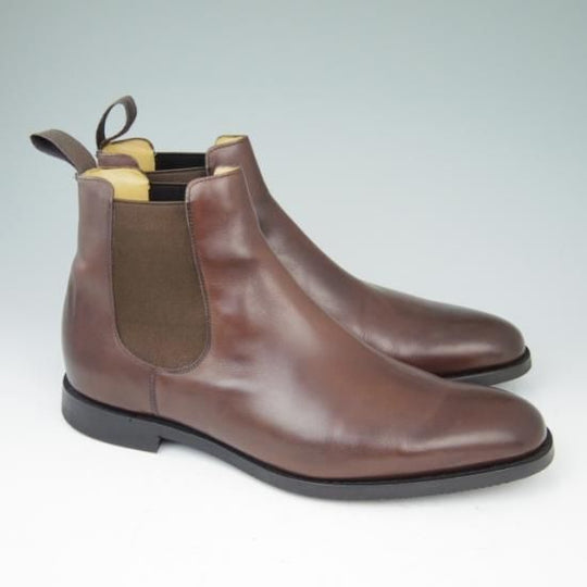 極美品★チャーチ85G/UK8.5【★サイドゴアブーツ/ELY】138ラスト/カーフ/黒/4都市ロゴ/メンズ/Church's★a411