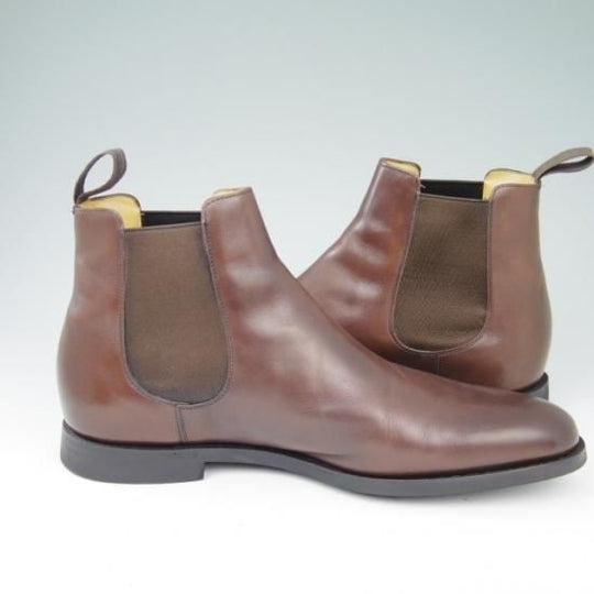 極美品★チャーチ85G/UK8.5【★サイドゴアブーツ/ELY】138ラスト/カーフ/黒/4都市ロゴ/メンズ/Church's★a411