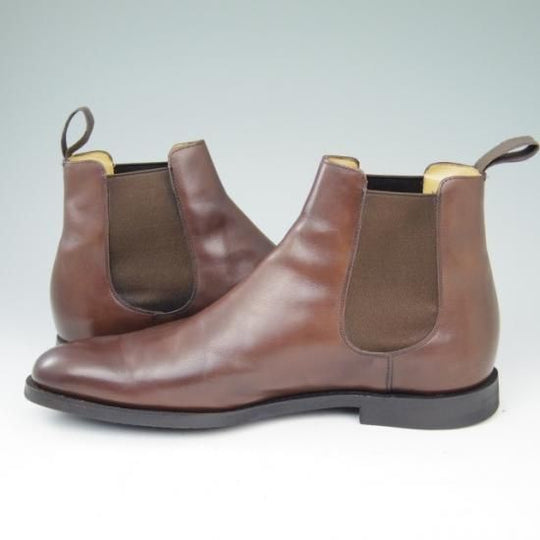 極美品★チャーチ85G/UK8.5【★サイドゴアブーツ/ELY】138ラスト/カーフ/黒/4都市ロゴ/メンズ/Church's★a411