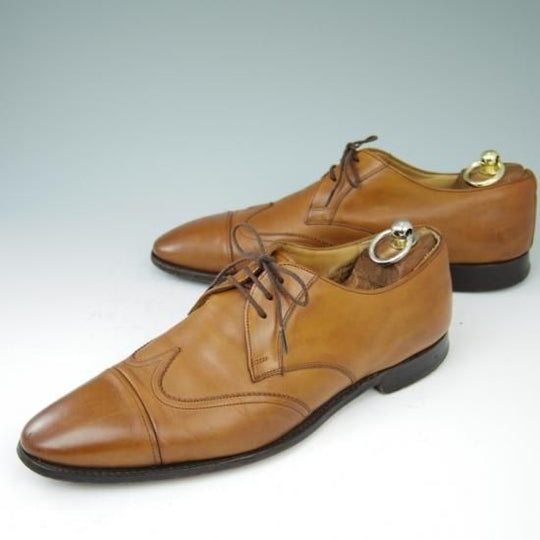 ★チャーチ 70F/UK7【貴重★(伊)JILSANDER別注/ジルサンダー】9746ラスト/ストレートチップ/カーフ/茶/メンズ/Church's★a413