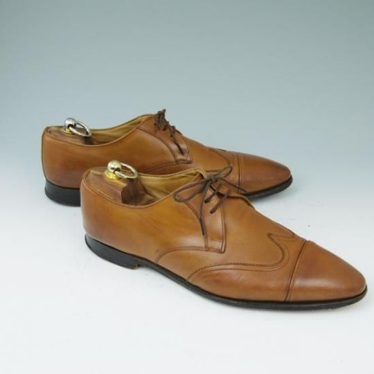 ★チャーチ 70F/UK7【貴重★(伊)JILSANDER別注/ジルサンダー】9746ラスト/ストレートチップ/カーフ/茶/メンズ/Church's★a413