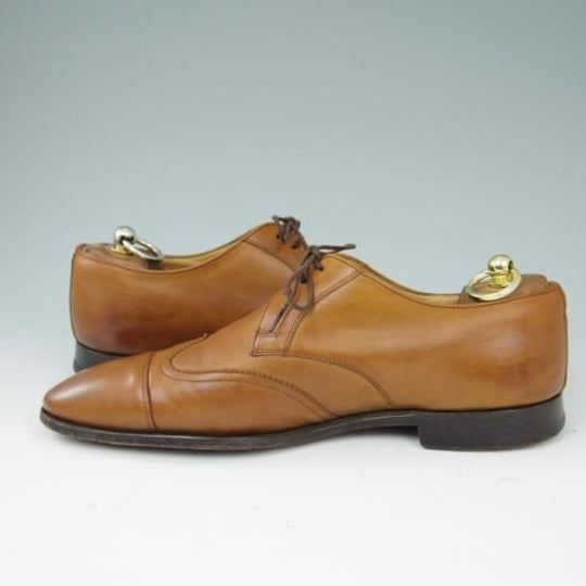 ★チャーチ 70F/UK7【貴重★(伊)JILSANDER別注/ジルサンダー】9746ラスト/ストレートチップ/カーフ/茶/メンズ/Church's★a413