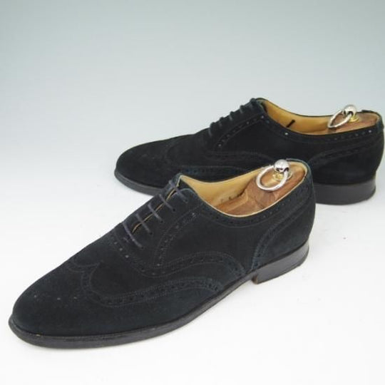 ★クロケット&ジョーンズ 7E【★シップス/SHIPS別注】FINSBURY/341ラスト/スエード/黒/メンズ/Crockett&Jones★a415