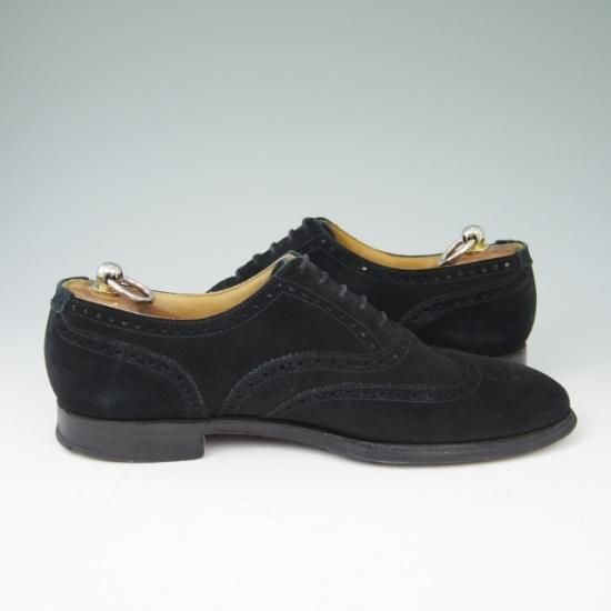 ★クロケット&ジョーンズ 7E【★シップス/SHIPS別注】FINSBURY/341ラスト/スエード/黒/メンズ/Crockett&Jones★a415