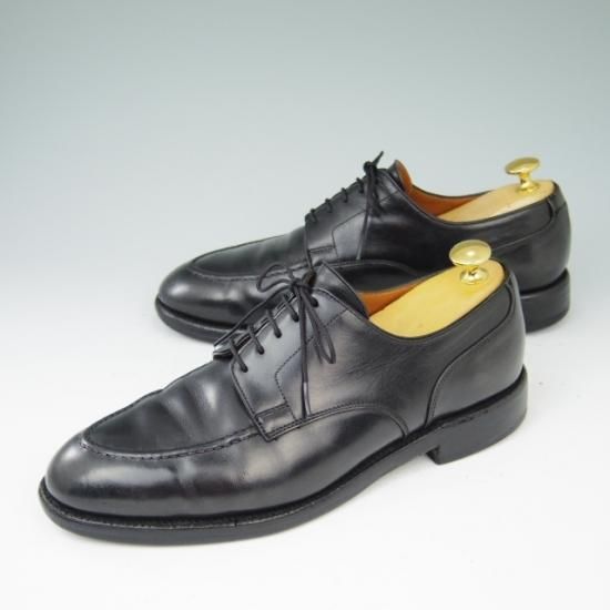 ★クロケット&ジョーンズ UK7/US7.5D【★(米)ラルフローレン別注/POLO Ralph Lauren】Uチップ/カーフ/黒/メンズ/Crockett&Jones★a417