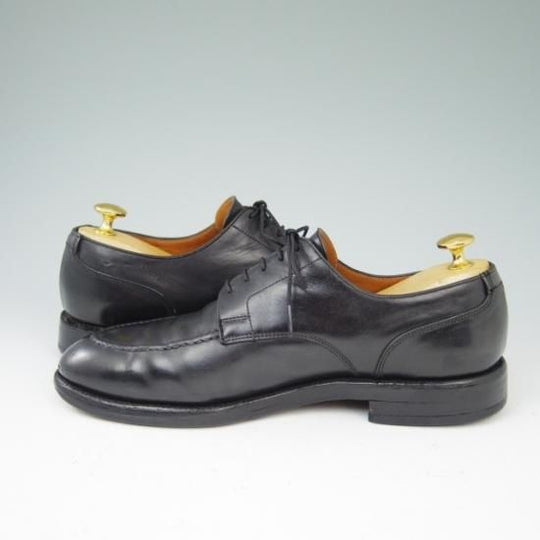 ★クロケット&ジョーンズ UK7/US7.5D【★(米)ラルフローレン別注/POLO Ralph Lauren】Uチップ/カーフ/黒/メンズ/Crockett&Jones★a417