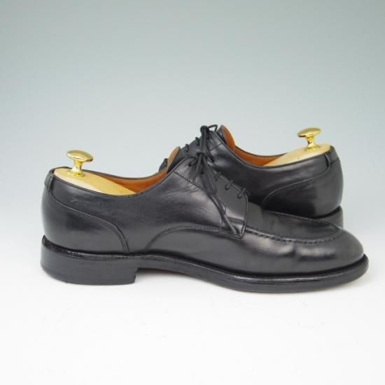 ★クロケット&ジョーンズ UK7/US7.5D【★(米)ラルフローレン別注/POLO Ralph Lauren】Uチップ/カーフ/黒/メンズ/Crockett&Jones★a417