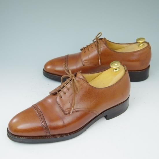 ★ジョンロブ 7E【★8695ラスト/RUSSEL】ラッセル/パンチドキャップトゥ/カーフ/茶/JOHN LOBB★a421