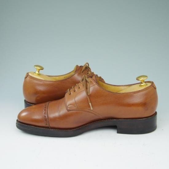 ★ジョンロブ 7E【★8695ラスト/RUSSEL】ラッセル/パンチドキャップトゥ/カーフ/茶/JOHN LOBB★a421