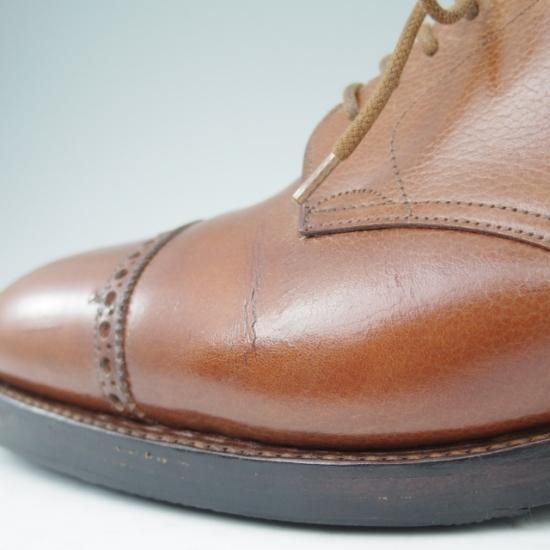 ★ジョンロブ 7E【★8695ラスト/RUSSEL】ラッセル/パンチドキャップトゥ/カーフ/茶/JOHN LOBB★a421