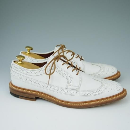 新品★(米)アレンエドモンズ 8D【貴重★(米)Freemans Sporting Club別注/ロングウイング】カーフ/白/ALLEN EDMONDS★a423