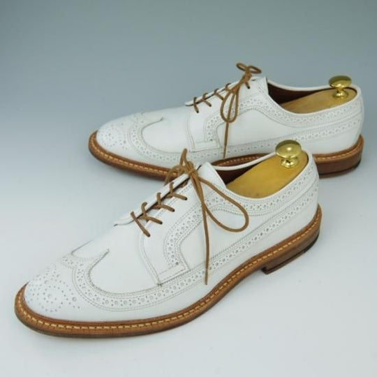 新品★(米)アレンエドモンズ 8D【貴重★(米)Freemans Sporting Club別注/ロングウイング】カーフ/白/ALLEN EDMONDS★a423