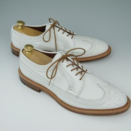新品★(米)アレンエドモンズ 8D【貴重★(米)Freemans Sporting Club別注/ロングウイング】カーフ/白/ALLEN EDMONDS★a423