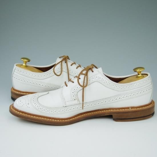 新品★(米)アレンエドモンズ 8D【貴重★(米)Freemans Sporting Club別注/ロングウイング】カーフ/白/ALLEN EDMONDS★a423