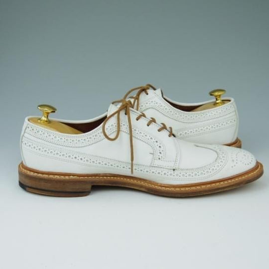 新品★(米)アレンエドモンズ 8D【貴重★(米)Freemans Sporting Club別注/ロングウイング】カーフ/白/ALLEN EDMONDS★a423