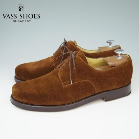 極美品★VASS/ヴァーシュUK9程度【★スエード】プレーントゥ★a427